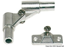 Wall mounting bracket w/screws for tubes Ø 20 mm 